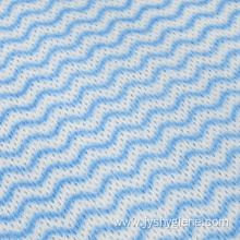 Blue wave nonwoven printed fabric as kitchen rag